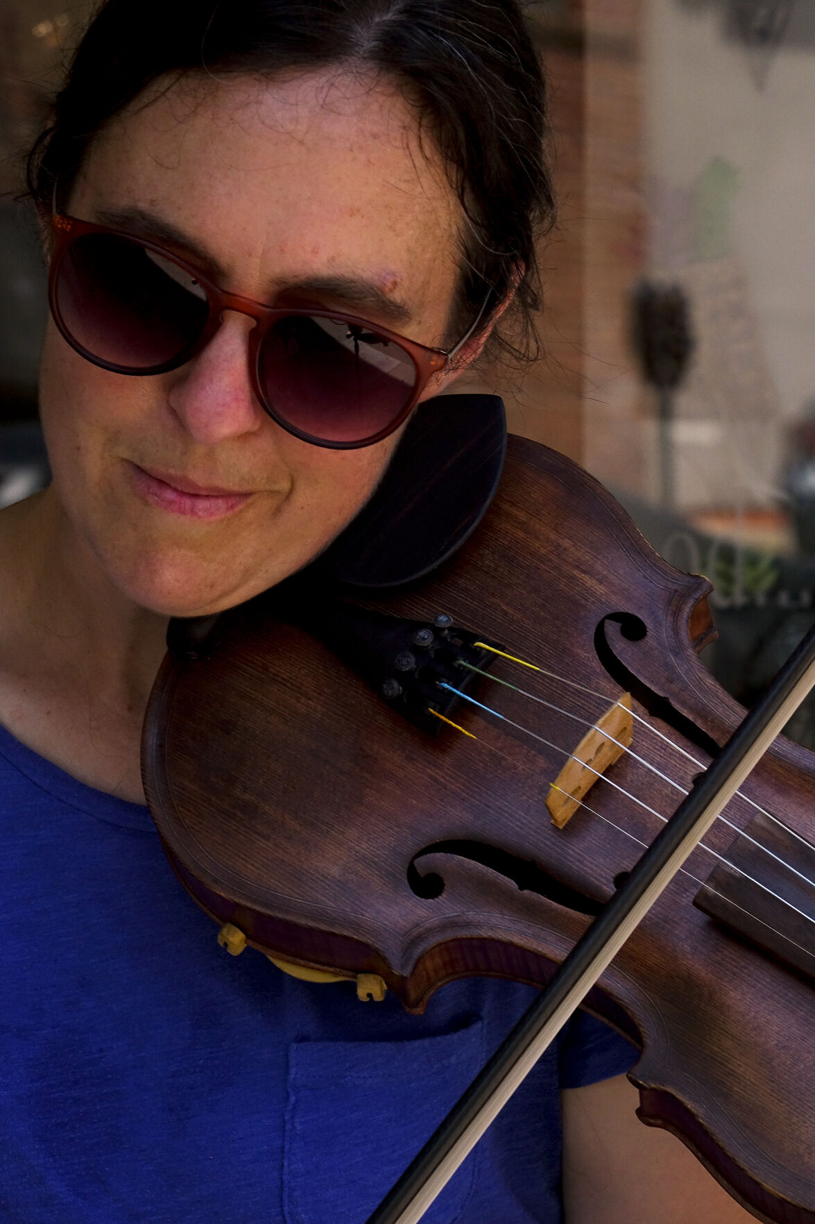 Sarah Davis performs for the Make Music Festival